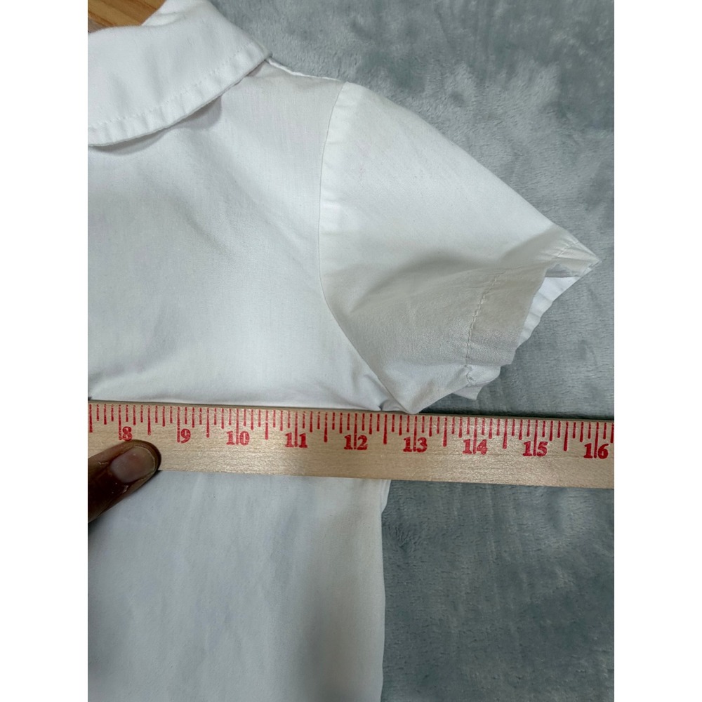 French Toast Shirt 4T White Short Sleeve Peter Pan Collar School Uniform - Picture 4 of 7